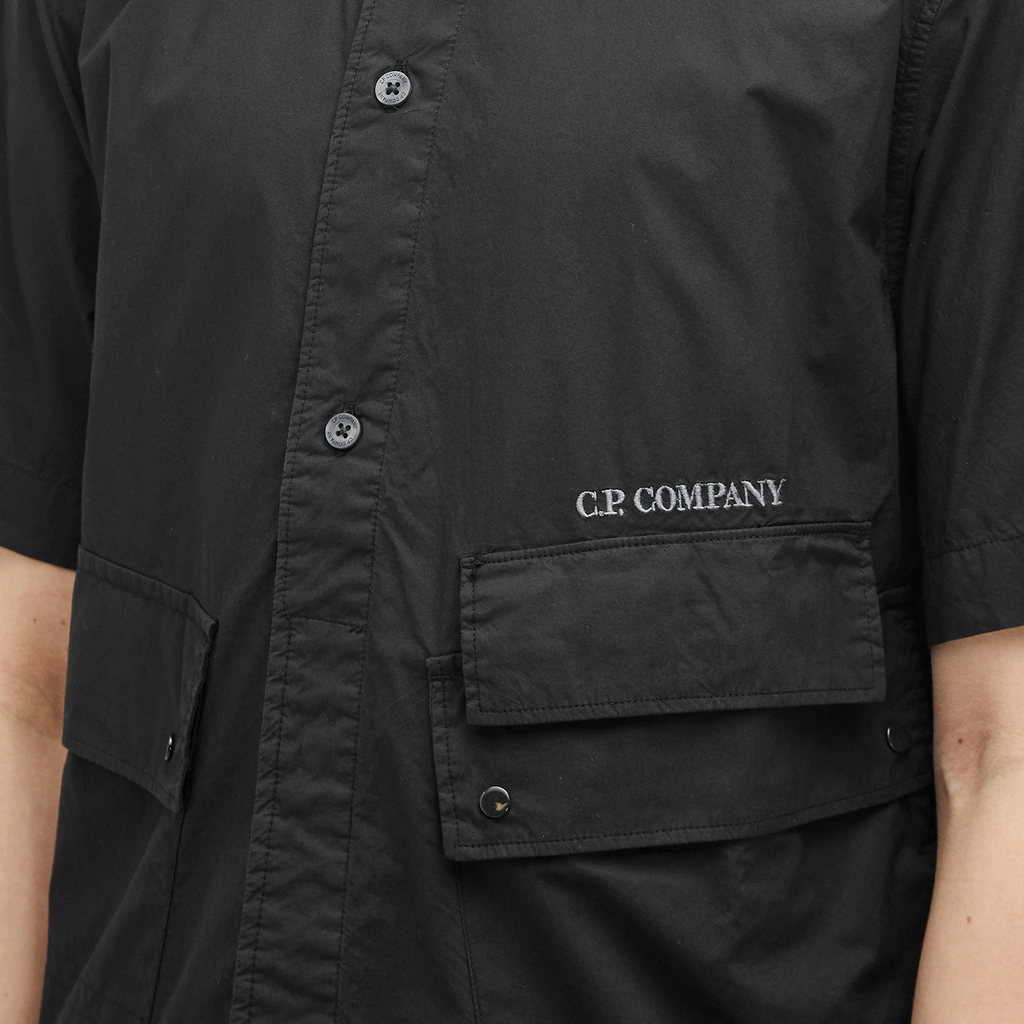 CP Company Men's Popeline Pocket Shirt Black